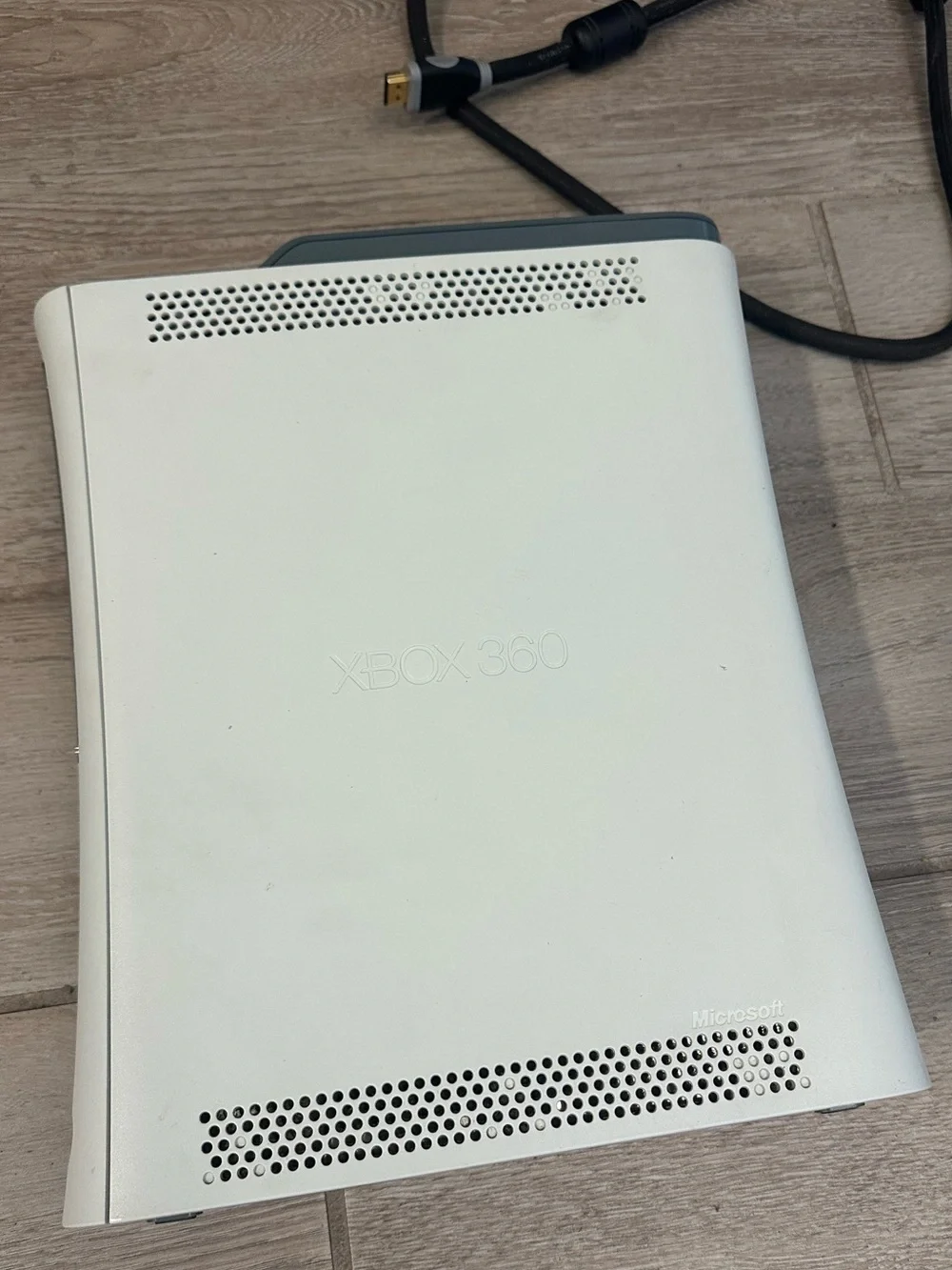VTG Microsoft Xbox 360 Console w/ Extra Hard Drive & Transfer Cable